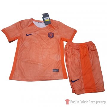 Maglia Paises Bajos Home Bambino 2023 Maglia Paises Bajos Home Bambino 2023