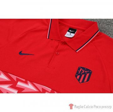 Maglia Polo Atletico Madrid 22-23 Rosso