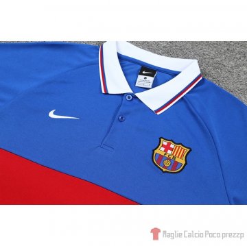 Maglia Polo Barcellona 22-23 Blu Rosso Nero