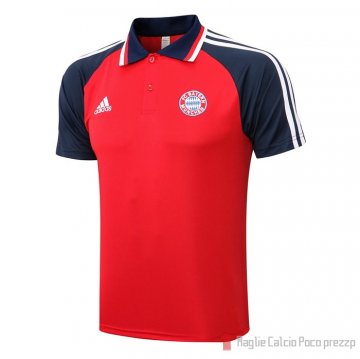 Maglia Polo Bayern Munich 2021-2022 Rosso Maglia Polo Bayern Munich 2021-2022 Rosso