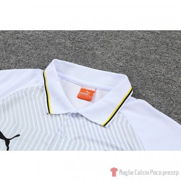 Maglia Polo Borussia Dortmund 22-23 Bianco E Verde