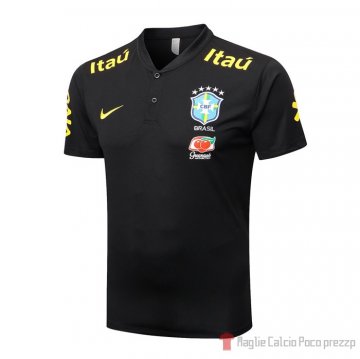 Maglia Polo Brasile 22-23 Nero Maglia Polo Brasile 22-23 Nero