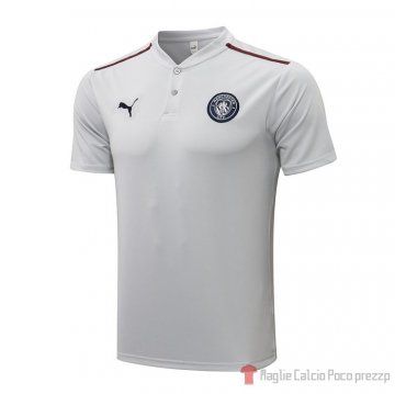 Maglia Polo Del Manchester City 21-22 Gris Maglia Polo Del Manchester City 21-22 Gris
