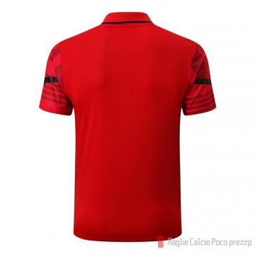 Maglia Polo Del Milan 2022-23 Rojo