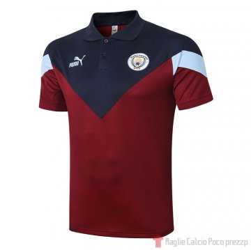 Maglia Polo Manchester City 2020/2021 Rosso Maglia Polo Manchester City 2020/2021 Rosso