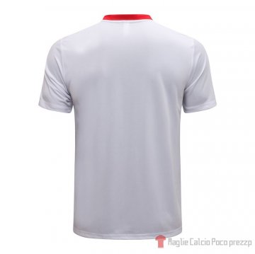 Maglia Polo Manchester United 2021-22 Bianco