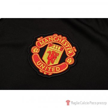 Maglia Polo Manchester United Ucl 21-22 Nero