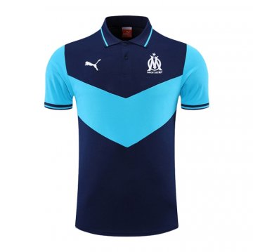 Maglia Polo Marsiglia 2022-23 Blu Marino Maglia Polo Marsiglia 2022-23 Blu Marino