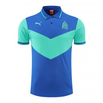 Maglia Polo Marsiglia 22-23 Blu E Verde Maglia Polo Marsiglia 22-23 Blu E Verde