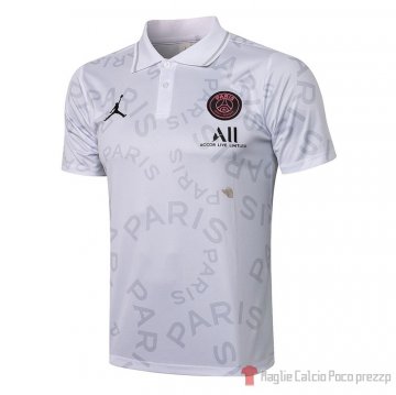 Maglia Polo Paris Saint-germain 21-22 Bianco Maglia Polo Paris Saint-germain 21-22 Bianco