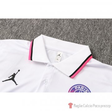 Maglia Polo Paris Saint-germain Jordan 2021-22 Bianco