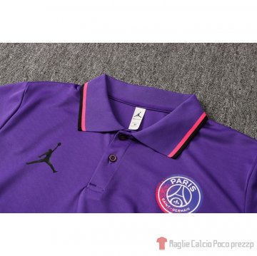 Maglia Polo Paris Saint-germain Jordan 2021-22 Purpura