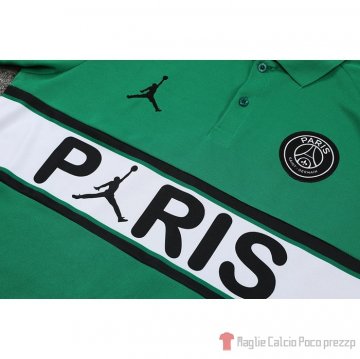 Maglia Polo Paris Saint-germain Jordan 22-23 Verde