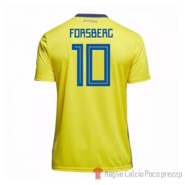 Maglia Suecia Giocatore Forsberg Home 2018 Maglia Suecia Giocatore Forsberg Home 2018
