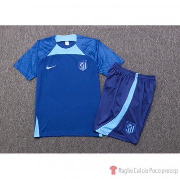 Tuta Da Track Atletico Madrid Manica Corta 2022-2023 Azul - Pantalon Corto