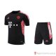 Tuta Da Track Bayern Munich Manica Corta 2022-23 Nero - Pantalon Corto