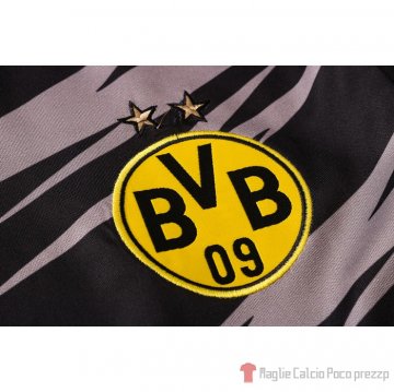 Tuta Da Track Borussia Dortmund Manica Corta 2020-21 Nero