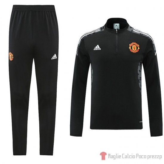 Tuta Da Track Felpa Manchester United 2021-2022 Nero - Clicca l'immagine per chiudere