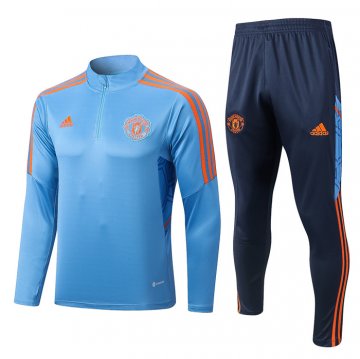 Tuta Da Track Felpa Manchester United 2022-23 Blu Tuta Da Track Felpa Manchester United 2022-23 Blu