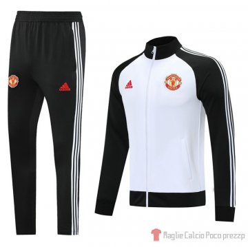 Tuta Da Track Giacca Manchester United 2020-21 Bianco