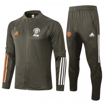 Tuta Da Track Giacca Manchester United Bambino 20-21 Verde Tuta Da Track Giacca Manchester United Bambino 20-21 Verde