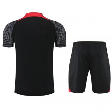 Tuta Da Track Liverpool Manica Corta 22-23 Nero - Pantalon Corto