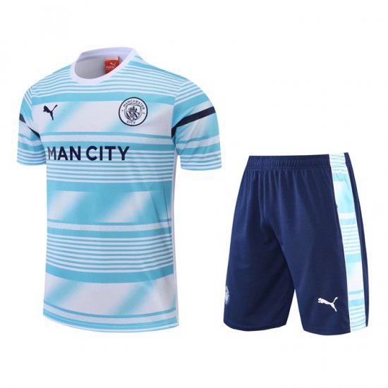Tuta Da Track Manchester City Manica Corta 2022 Blu - Pantalon Corto - Clicca l'immagine per chiudere