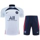 Tuta Da Track Paris Saint-germain Manica Corta 2022-23 Bianco - Pantalon Corto