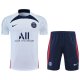 Tuta Da Track Paris Saint-germain Manica Corta 2022-23 Bianco - Pantalon Corto