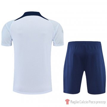 Tuta Da Track Paris Saint-germain Manica Corta 2022-23 Bianco - Pantalon Corto