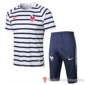 Tuta da Track Francia Manche Courte 2018 Bianco Tuta da Track Francia Manche Courte 2018 Bianco