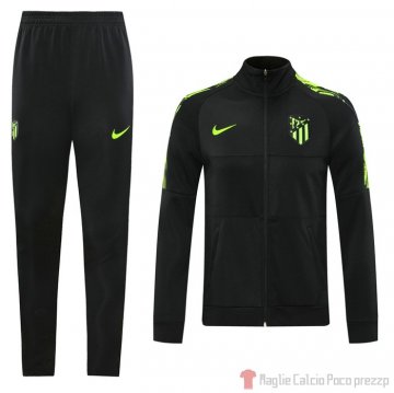 Tuta da Track Giacca Atletico Madrid 2020/2021 Nero Tuta da Track Giacca Atletico Madrid 2020/2021 Nero