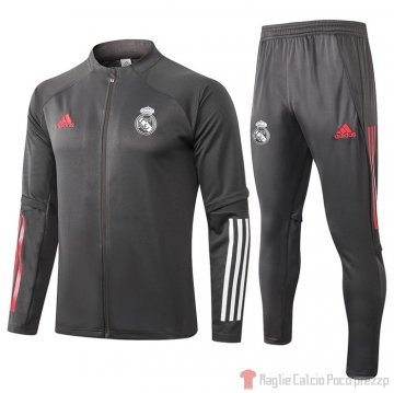 Tuta da Track Giacca Real Madrid 2020/2021 Grigio Tuta da Track Giacca Real Madrid 2020/2021 Grigio