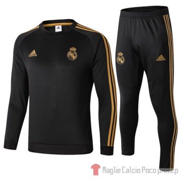 Tuta da Track Real Madrid 2019/2020 Nero e Oro Tuta da Track Real Madrid 2019/2020 Nero e Oro