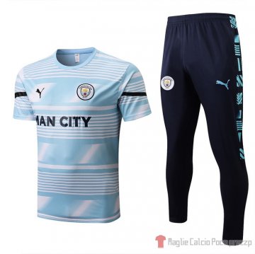 Tuta da track Manchester City Manica Corta 2022 Azul