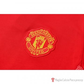 Tuta Manchester United Manica Corta 21-22 Rojo