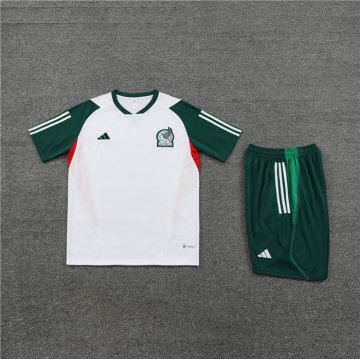 Tuta da Track Messico Manica Corta 23-24 Blanco - Pantalon Corto