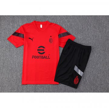 Chandal Del Milan Manica Corta 2022-23 Rojo - Pantalon Corto