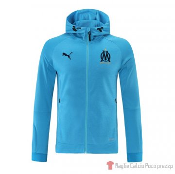 Chaqueta Con Capucha Del Marsiglia 21-22 Blu Chaqueta Con Capucha Del Marsiglia 21-22 Blu