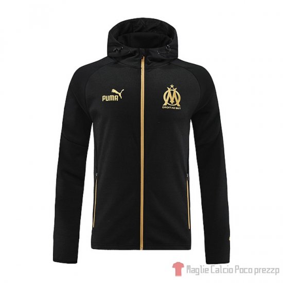 Giacca con cappuccio Olympique Marsella 22-23 Negro - Clicca l'immagine per chiudere