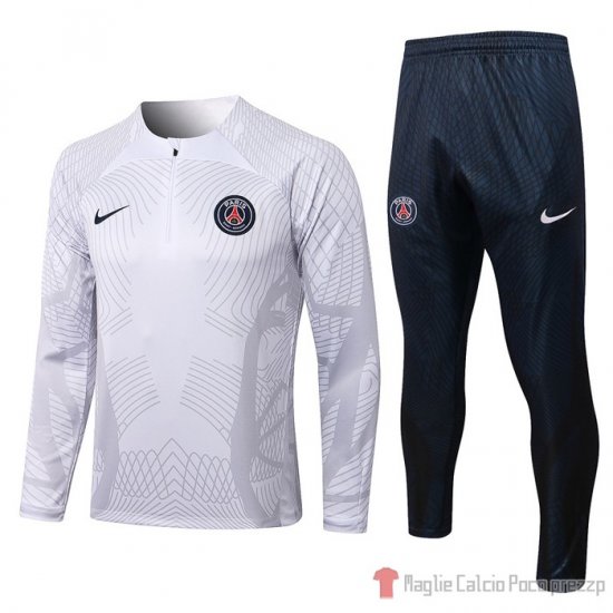 Felpa Della Tuta Paris Saint-germain 2022-23 Blanco - Clicca l'immagine per chiudere