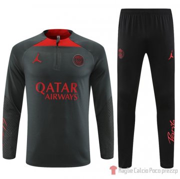 Felpa Della Tuta Paris Saint-germain Jordan 2022-23 Gris Felpa Della Tuta Paris Saint-germain Jordan 2022-23 Gris
