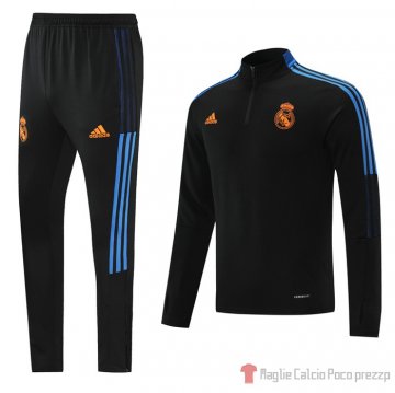 Tuta Da Track Felpa Real Madrid 2021-2022 Negro