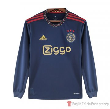 Maglia Ajax Away Manica Lunga 22-23 Maglia Ajax Away Manica Lunga 22-23