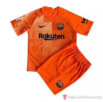 Maglia Barcellona Portiere Bambino 21-22 Naranja Maglia Barcellona Portiere Bambino 21-22 Naranja