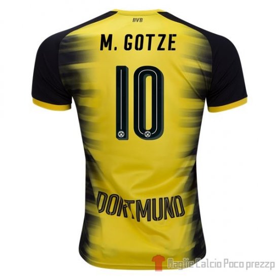 Maglia Borussia Dortmund European Home Giocatore Mario Gotze 201 - Clicca l'immagine per chiudere