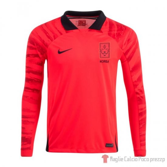 Maglia Corea Del Sud Home Maniche Lunghe 2022 - Clicca l'immagine per chiudere