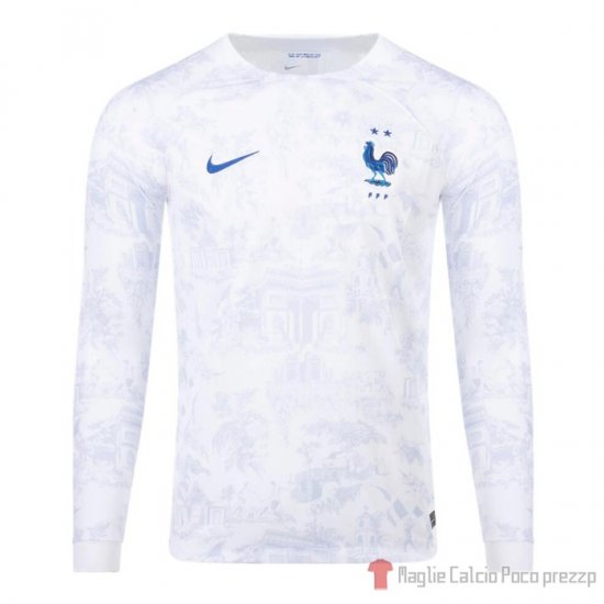 Maglia Francia Away Maniche Lunghe 2022 - Clicca l'immagine per chiudere