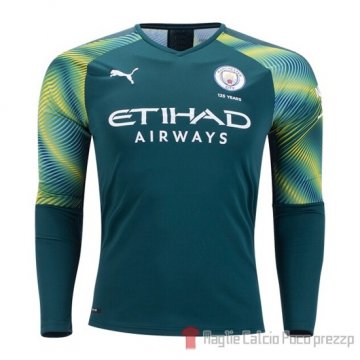 Maglia Manchester City Portiere Home Manica Lunga 2019/2020 Maglia Manchester City Portiere Home Manica Lunga 2019/2020