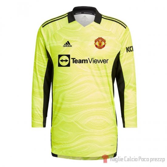 Maglia Manchester United Portiere Home Maniche Lunghe 21-22 - Clicca l'immagine per chiudere